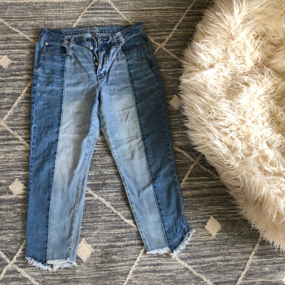 Vintage High Rise Two Tone AE Jeans